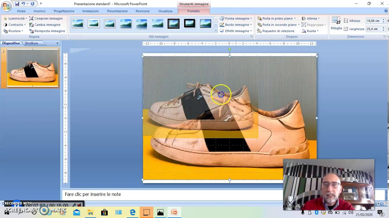 proiezioni ortogonali con PowerPoint