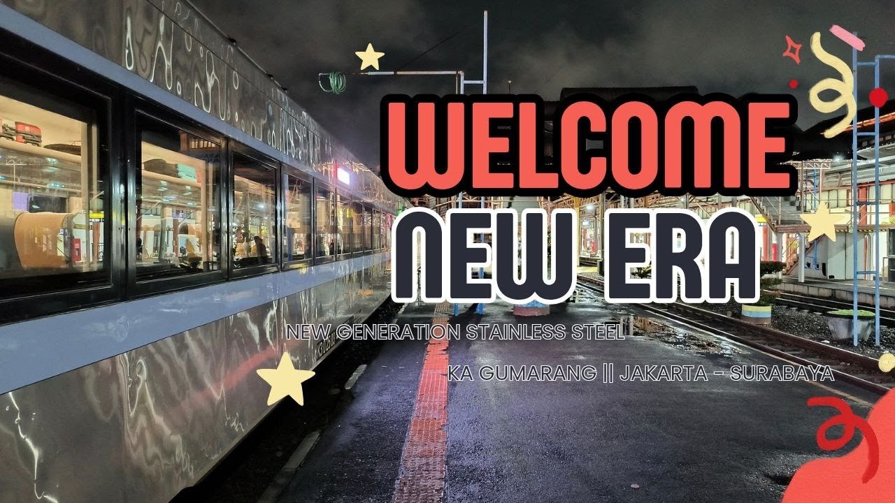 Dari Kelas Bisnis jadi Ekonomi New Generation Stainless Steel || Trip KA Gumarang Jakarta - Surabaya