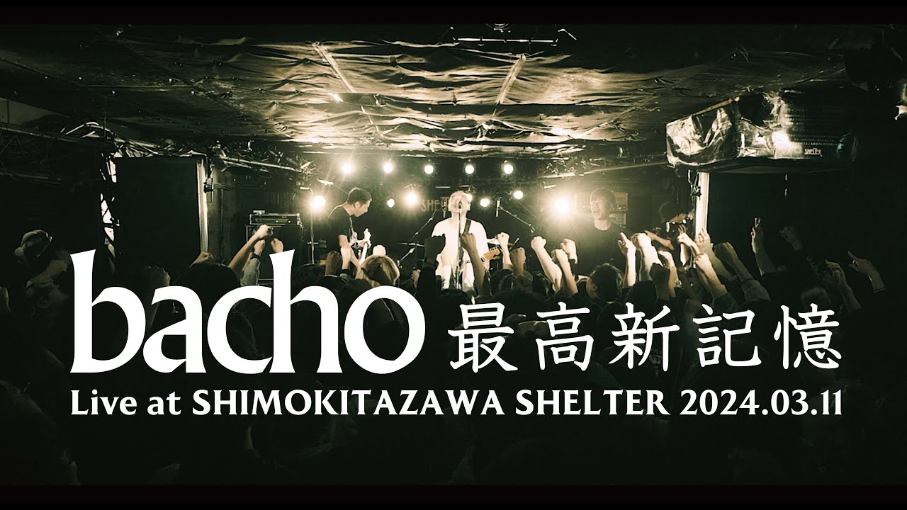 bacho - 最高新記憶【 Live at 東京・下北沢SHELTER 2024.03.11 / 1MAN 2DAYS 