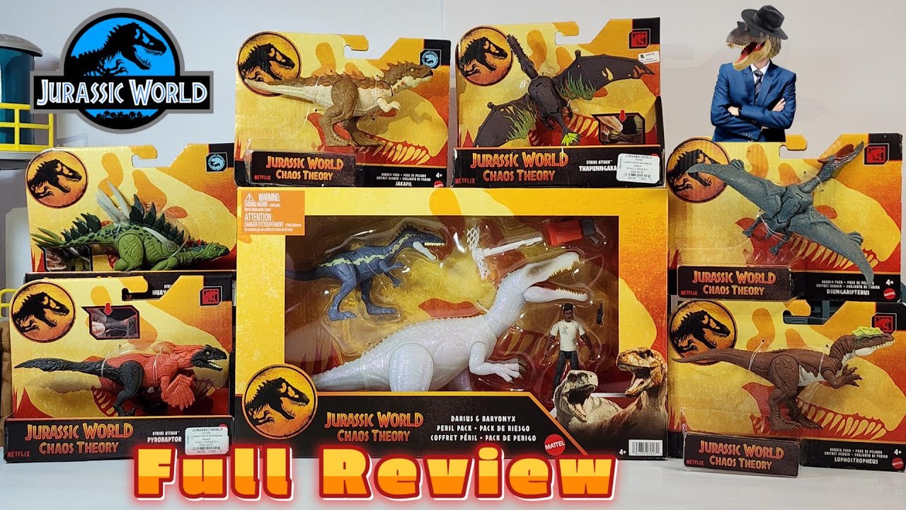 Jurassic World Chaos Theory Baryonyx Leucistico! Strike Attack & Danger Pack Full Review!