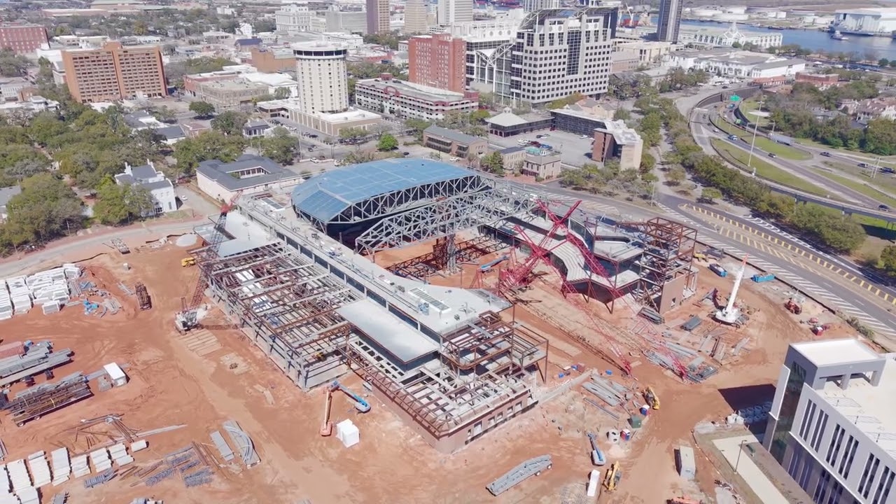 Mobile Arena Construction Is Moving FAST! See the Latest Drone Footage. Drone progress March 2026.