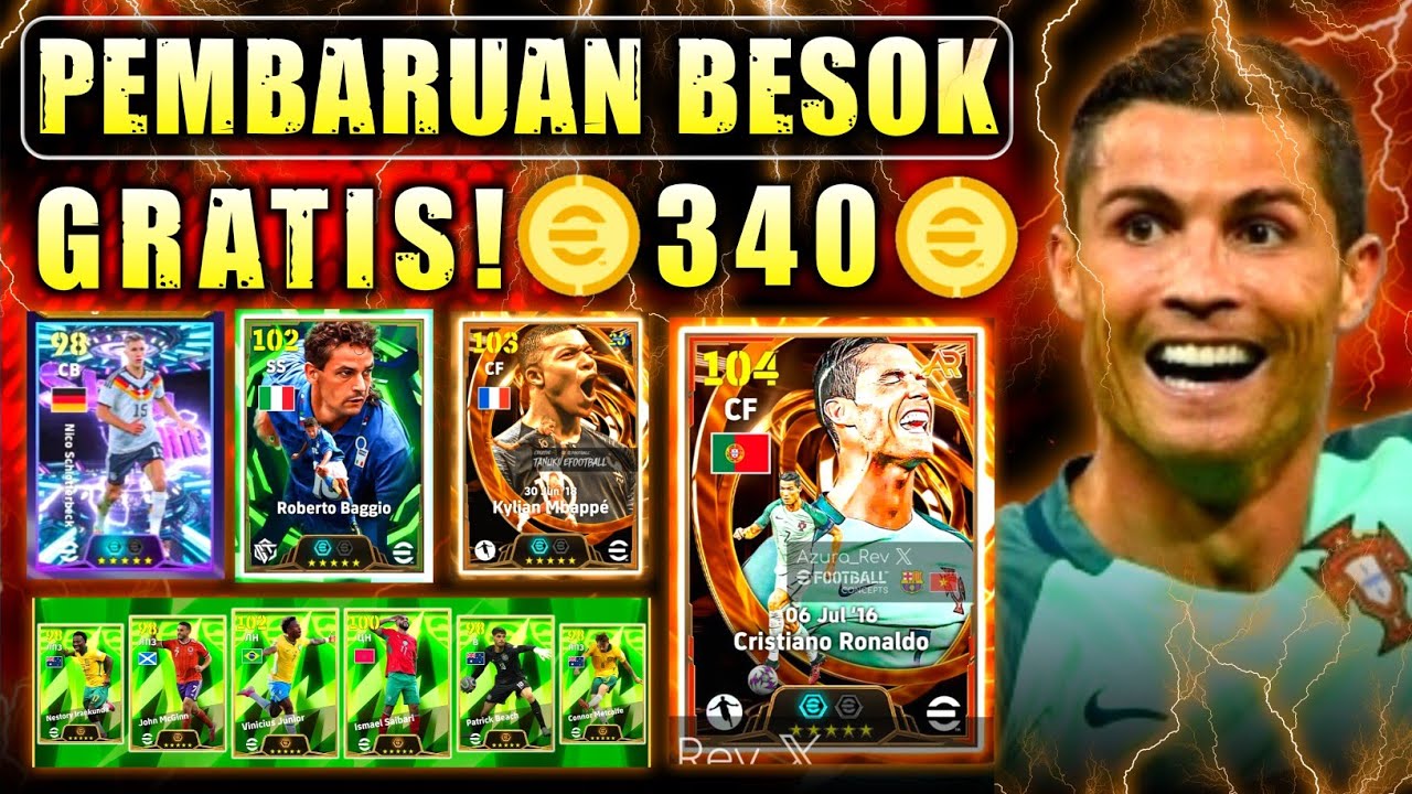 GRATIS LAGI !! PEMBARUAN SENIN & KAMIS (15 & 18 JUNI) BIG TIME EPIC WORLD CUP EFOOTBALL 2026 MOBILE