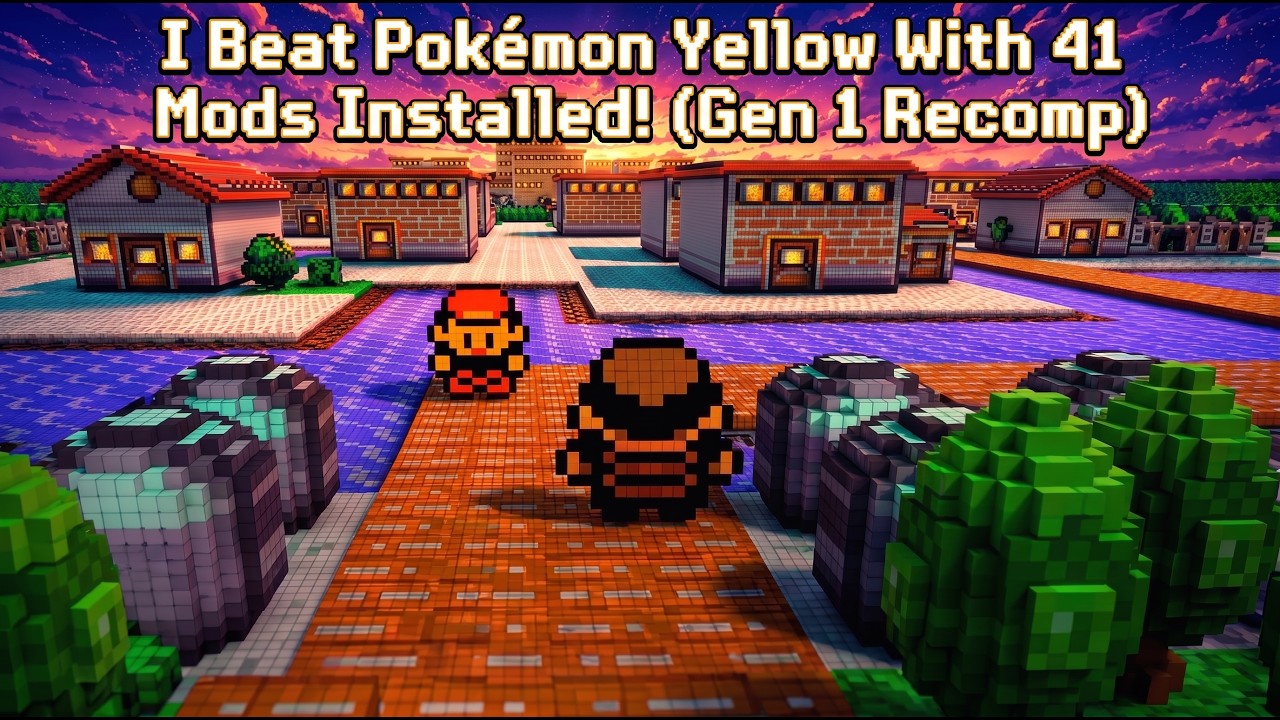 I Beat Pok&eacute;mon Yellow With 41 Mods Installed! (Gen 1 Recomp)