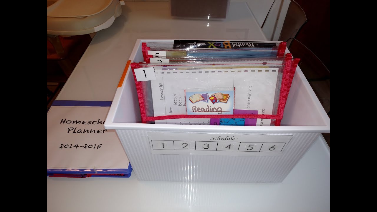 Kindergarten Learning Box- Homeschool Workbox System