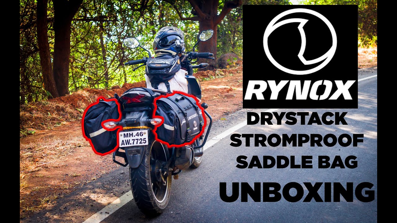 RYNOX DRYSTACK SADDLEBAGS | MOUNT WITHOUT SADDLE STAY ON HONDA CBHORNET 160R