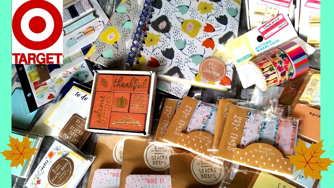Target Dollar Spot: Fall Stationery Haul
