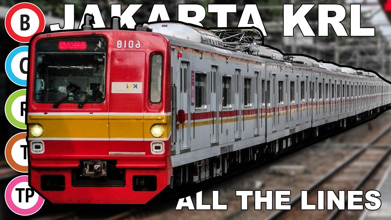 🇮🇩 All the Lines - Jakarta Commuter Rail System - KRL Commuterline (2022) (4K)