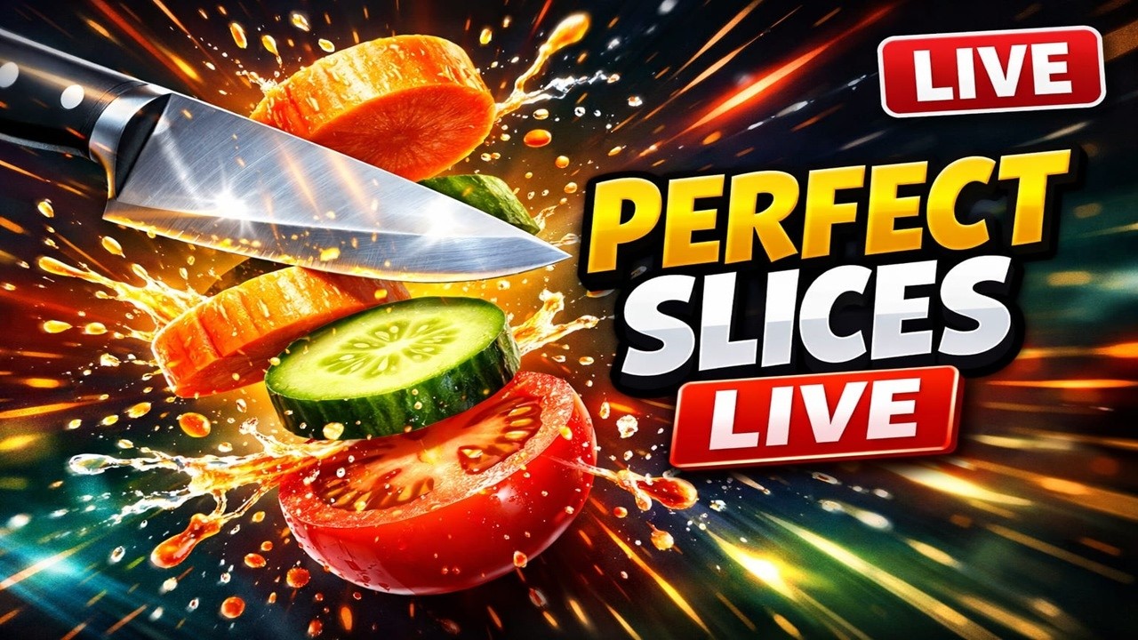 🔴 LIVE Perfect Slices Gameplay | Most Satisfying Cutting Challenge Ever! 🥒🔪