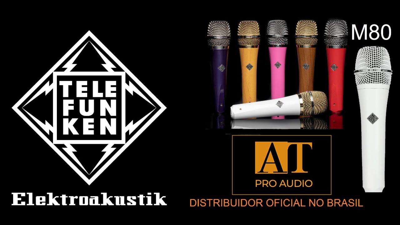 TELEFUNKEN M80 COLORS MICROFONE DINÂMICO - AT PROAUDIO BRASIL