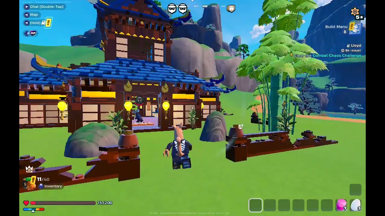 Lego Fortnite Ninjago co-op missions Galaxy Tab gameplay