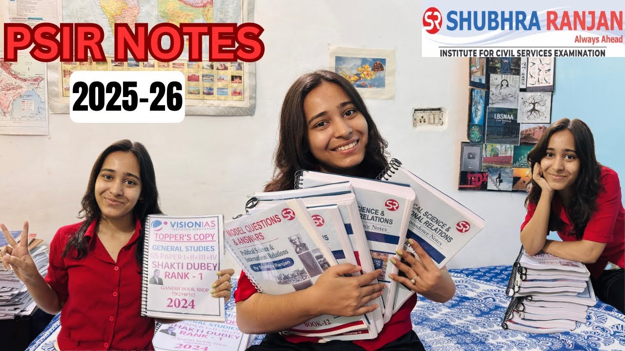 Best PSIR Optional Notes for UPSC 2025 | Shubhra Ranjan Ma'am&rsquo;s Book Review