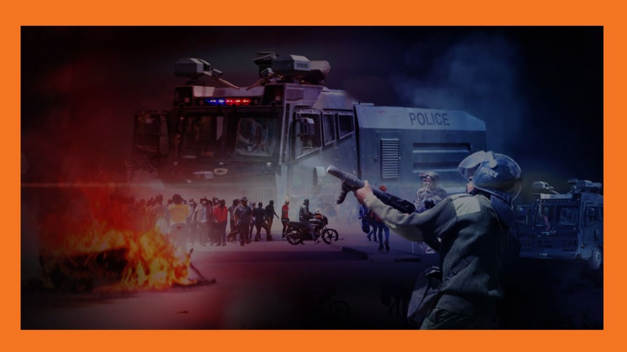 Waandamanaji walimenyana na polisi katika mtaa wa Jacaranda