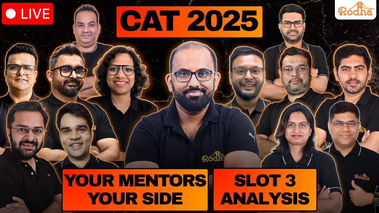 Slot 3 CAT 2025 Paper Discussion with Rodha Mentors