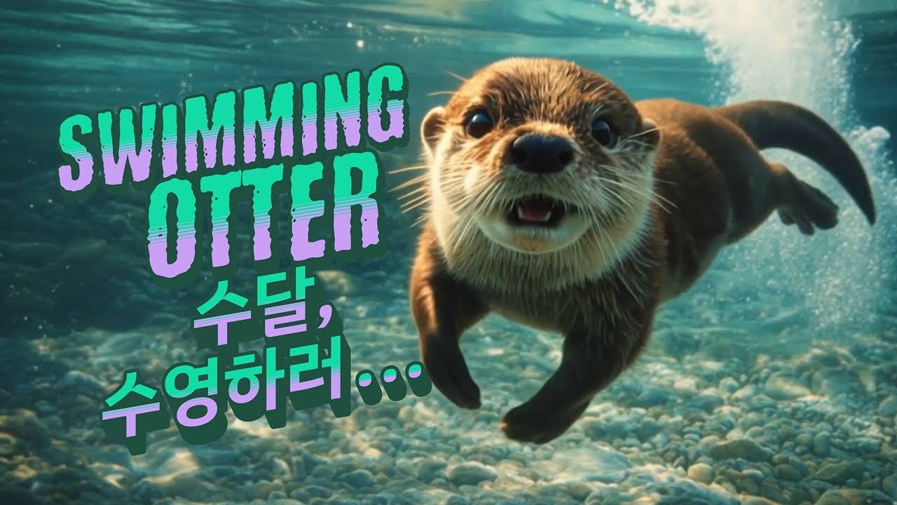 Swimming Otter 수달, 수영하러...