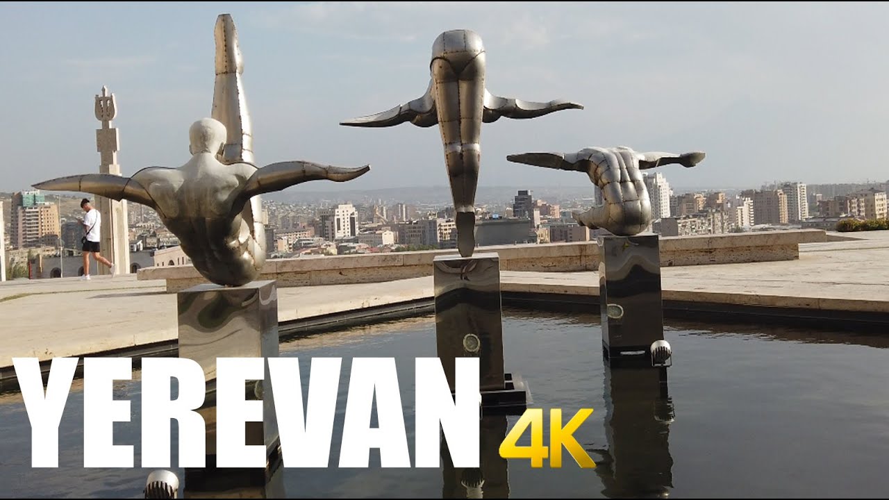 Yerevan, Armenia, walking tour 4k 60fps