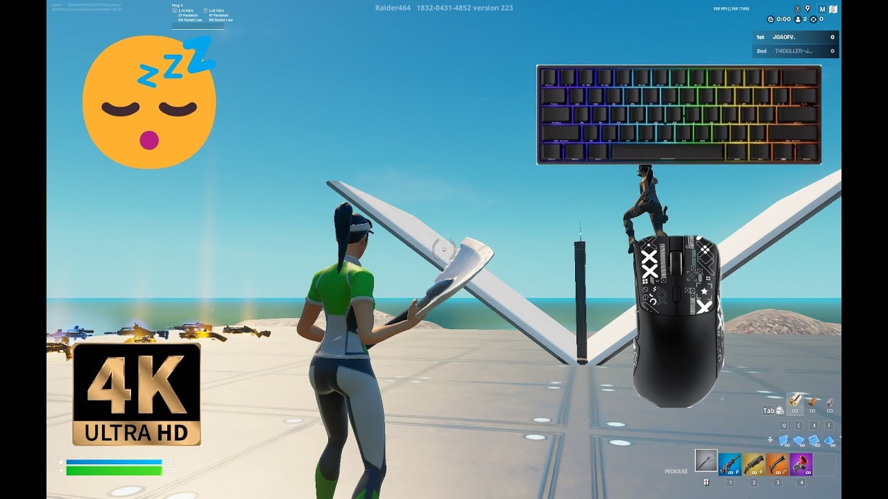 Akko Fun 60 Pro ASMR 😴 1v1 Build Fights 🏆 Satisfying Keyboard Fortnite 240 FPS 4K