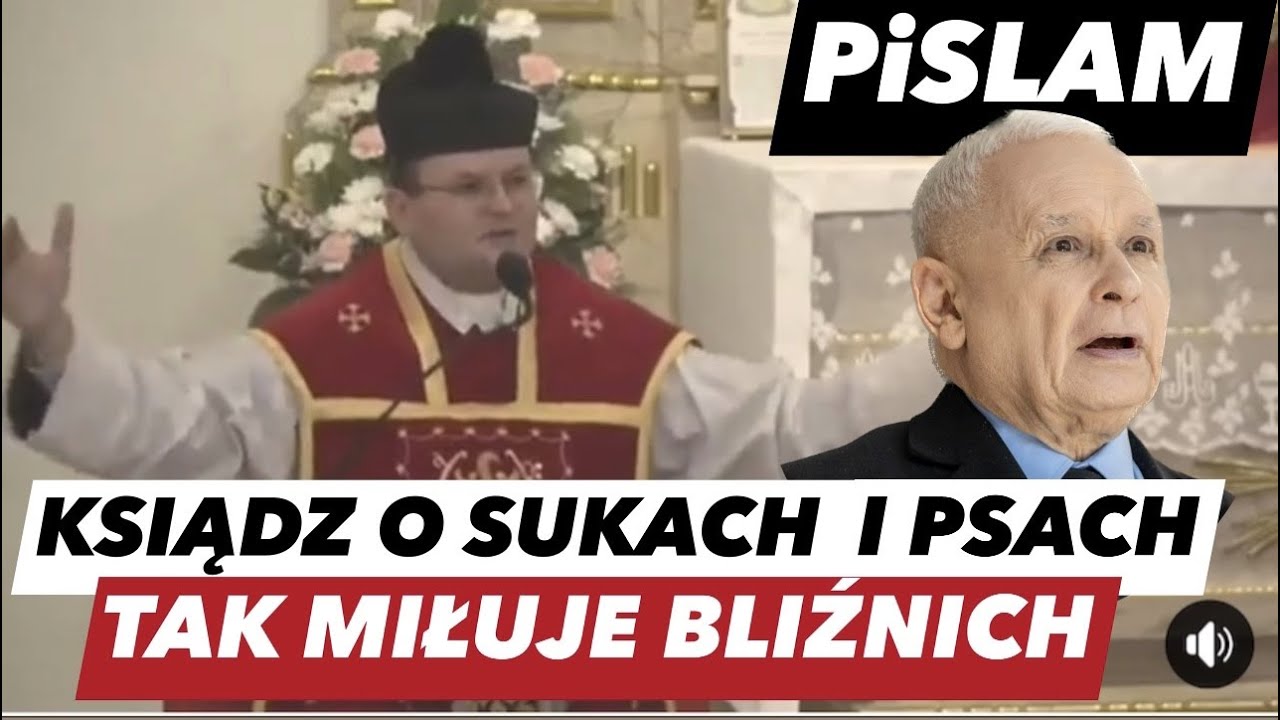 KSIĄDZ ZAATAKOWAŁ Z AMBONY - M&Oacute;WI O SUKACH I PSACH! UCZY O MIŁOŚCI...