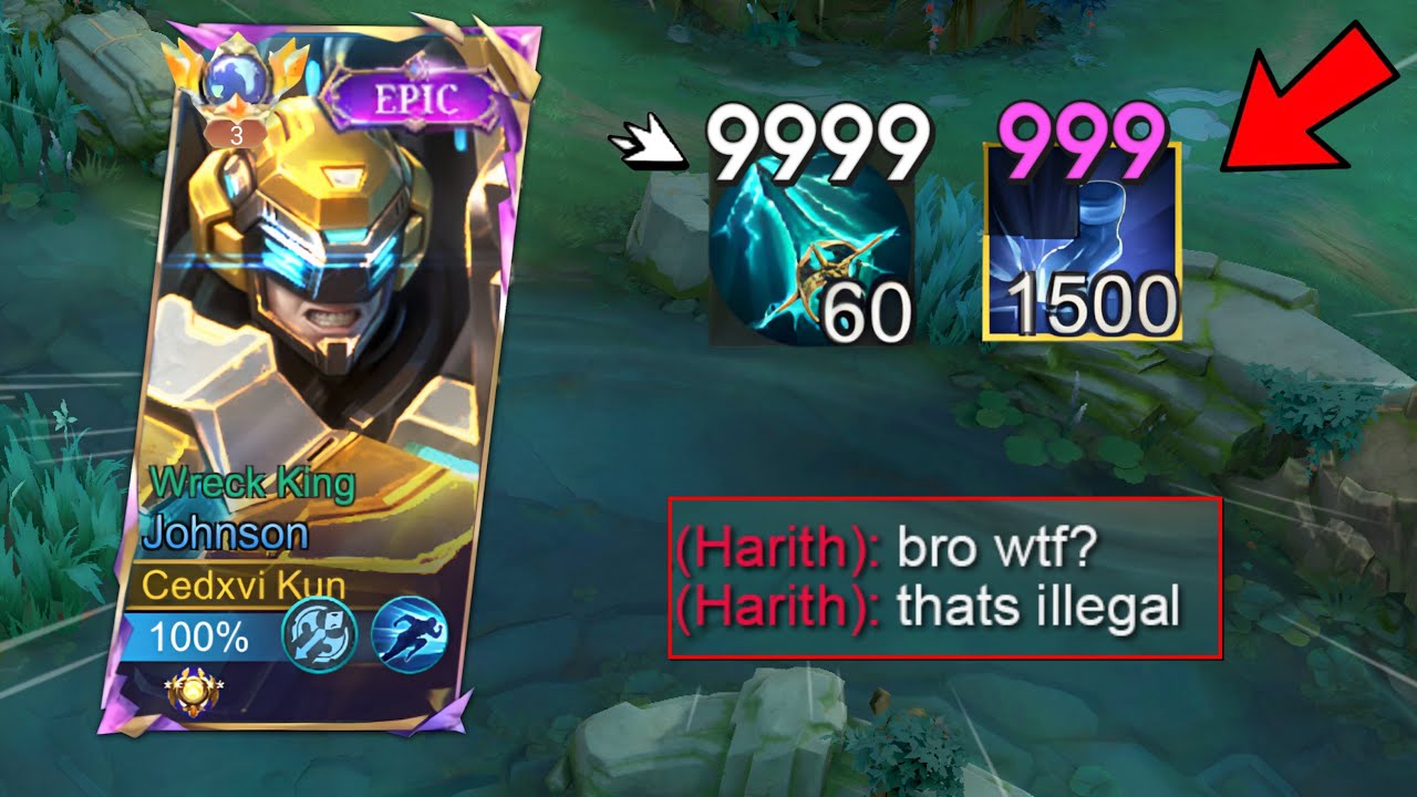 JOHNSON WITH SKY PIERCE + DIRE HIT IS 101% BROKEN!!😱- Thank you moonton for this new item!!