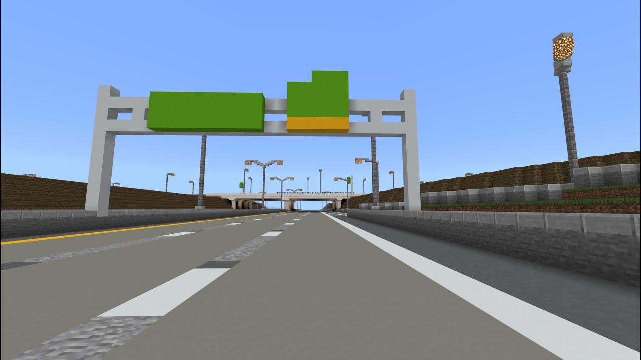 Minecraft: Freeway Construction - Episode 10 - Interchange #2 - Complete! (Speed Build)