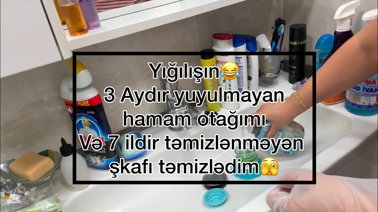 Hamam otağı təmizliyi (Söhbətli) 7 illik şkafımı təmizlədim😱Təmizlik vlogu #vlog