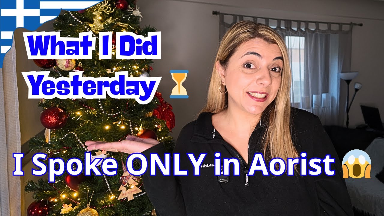 50 Greek Verbs in Past tense ~ A day with me in Slow Greek | Do you speak Greek?