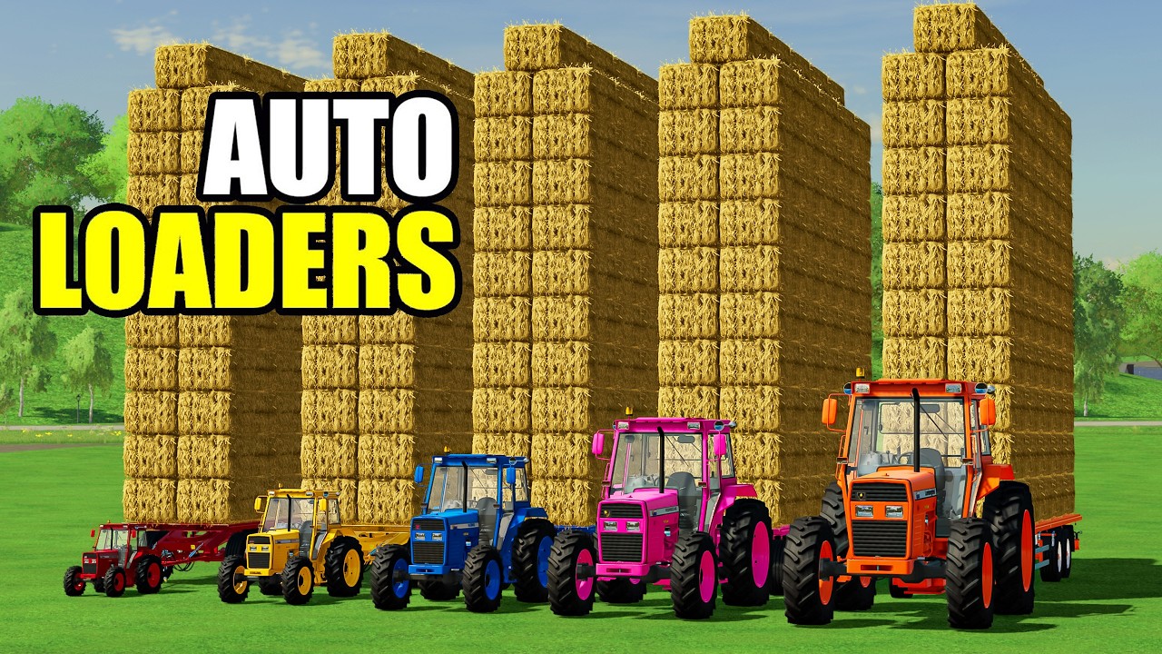 Extreme Mini to BIG TRACTORS and AUTO LOADER TRAILERS vs CRAZY HAY LOADING & AMAZING CAPACITY !!
