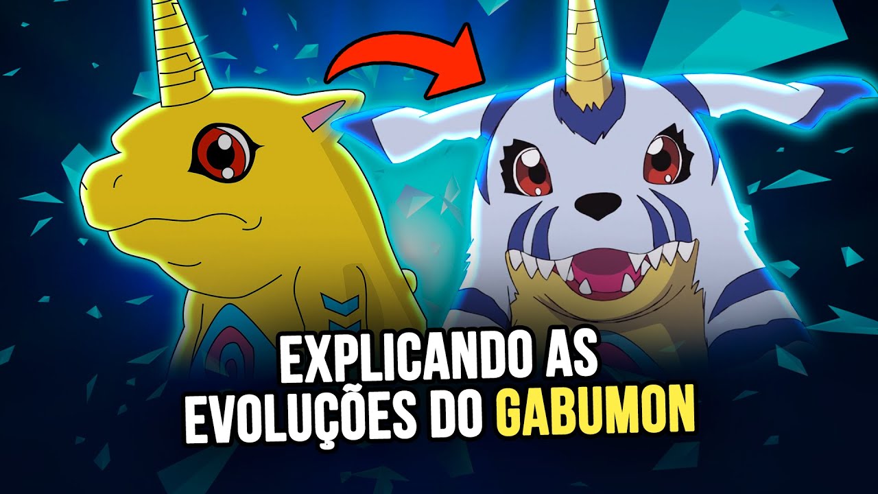 LINHA EVOLUTIVA DO GABUMON