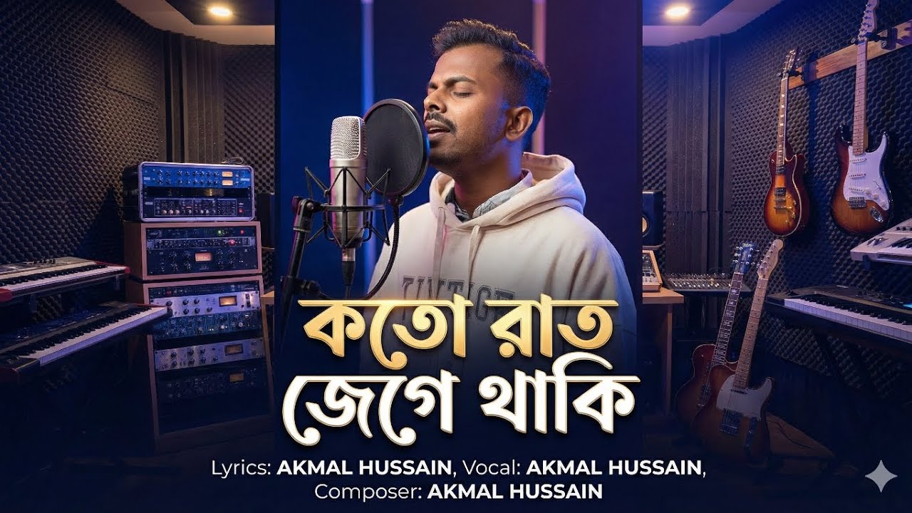 কতো রাত জেগে থাকি। Koto raat jege thaki । Bangla gaan । Hit song । New song 2026 viral