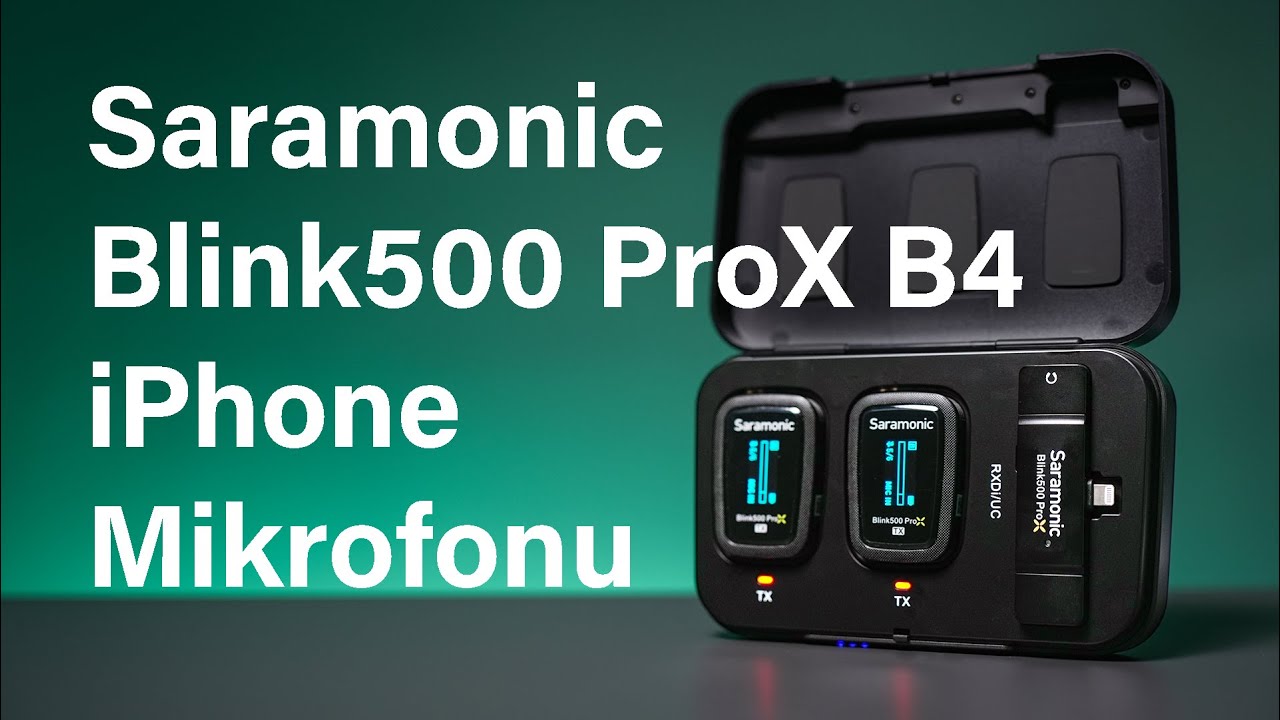 iPhone İçin Saramonic Blink500 ProX B4 İkili Kablosuz Yaka Mikrofonu İnceleme