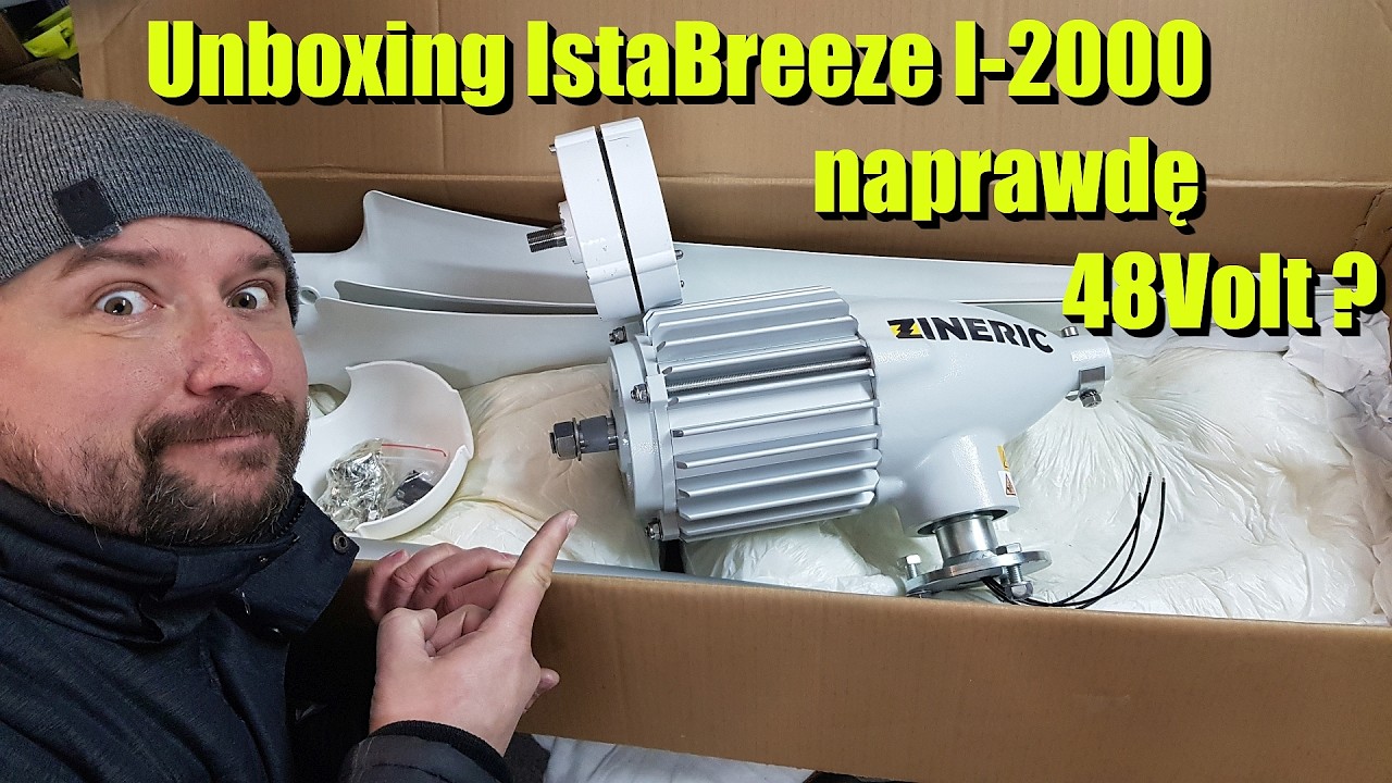 Unboxing IstaBreeze I2000 48V Czy Naprawdę ma 48V Testy turbin wiatrowych odcinek 12 Zineric Wind T1