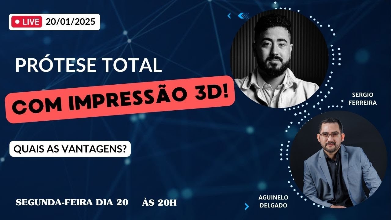 PROTESE TOTAL COM IMPRESSÃO 3D