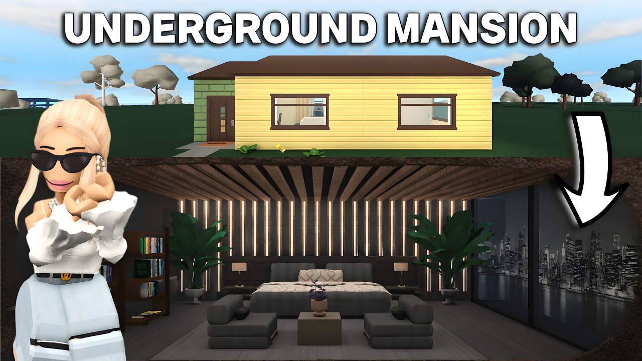 I BUILT A HIDDEN MANSION IN BLOXBURG