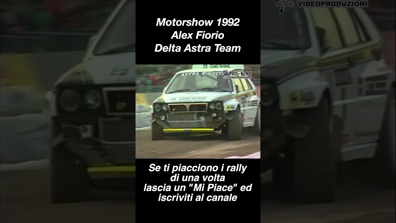 Motorshow 1992 Alex Fiorio Lancia Delta Astra Team