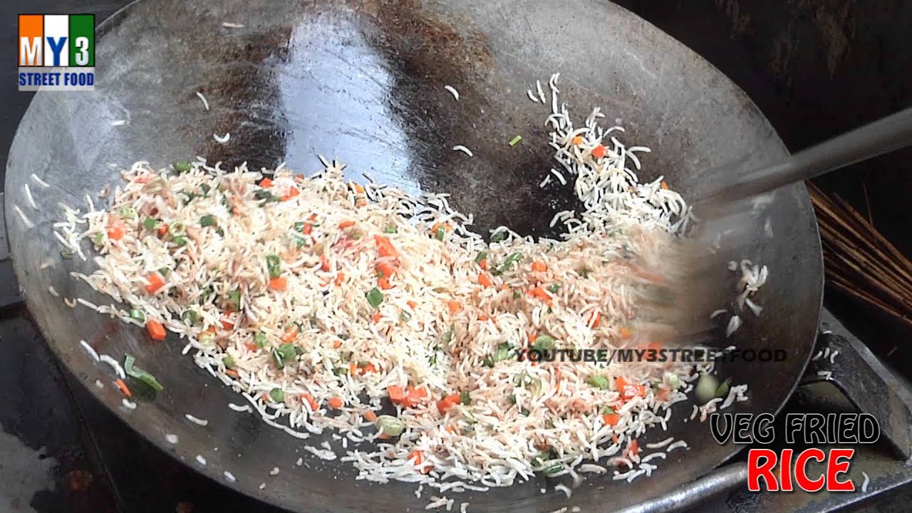 VEG FRIED RICE | HYDERABAD STREET FOOD | STREET FOOD AROUND THE WORLD street food