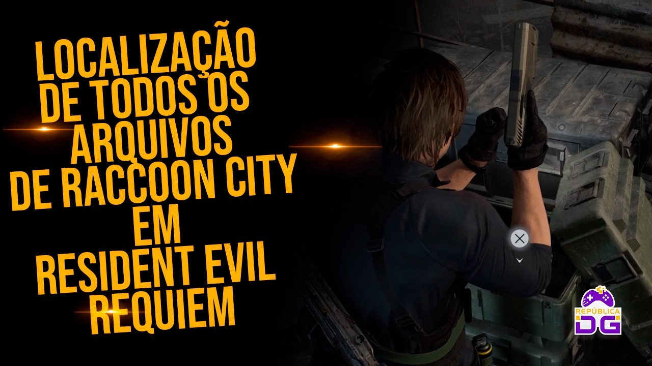 Resident Evil Requiem - Localização de TODOS os ARQUIVOS de RACCOON CITY