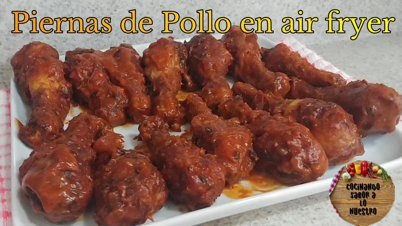 Piernas de Pollo a la BBQ en Air Fryer