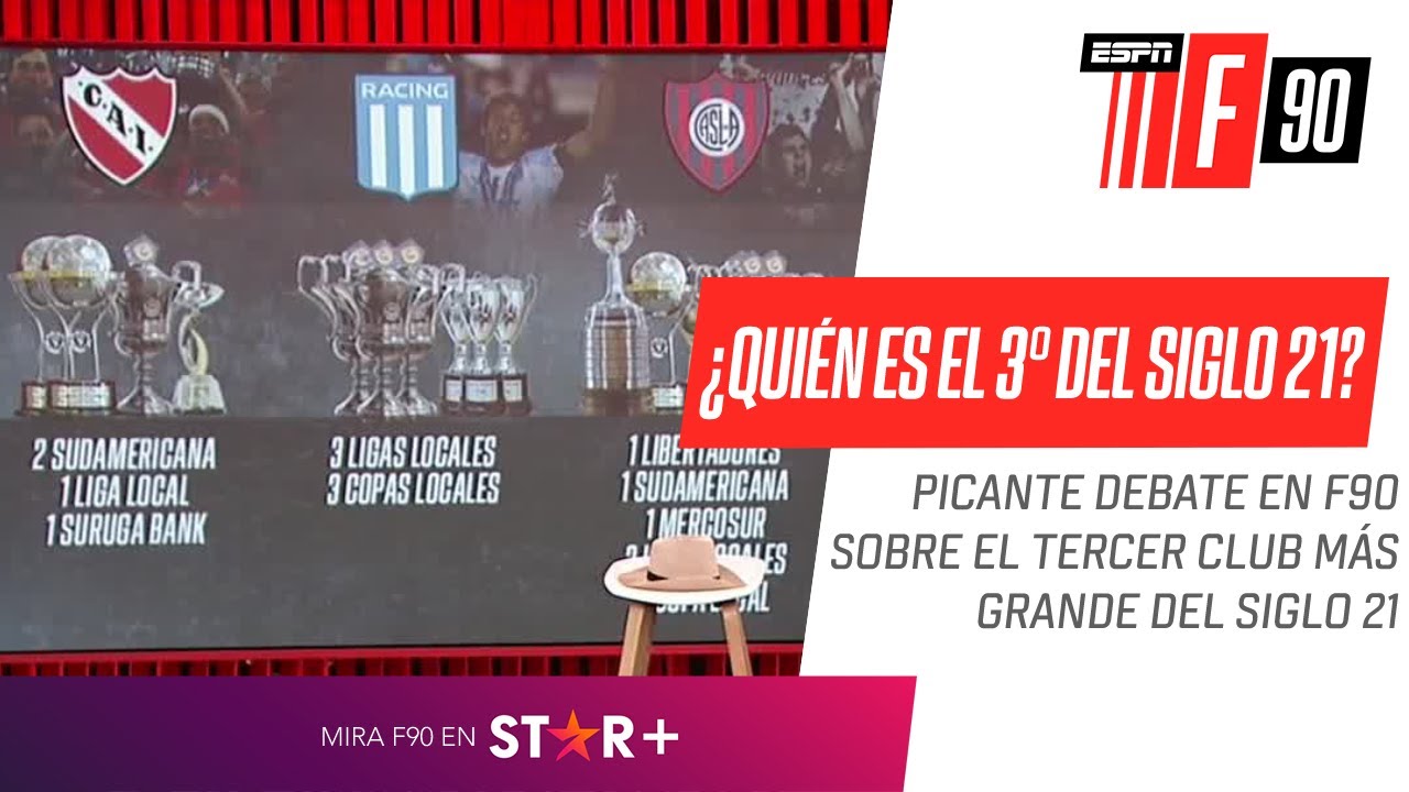 ¿QUIÉN ES EL TERCER GRANDE DEL SIGLO 21 EN ARGENTINA? ¡Se picó el debate en #F90!