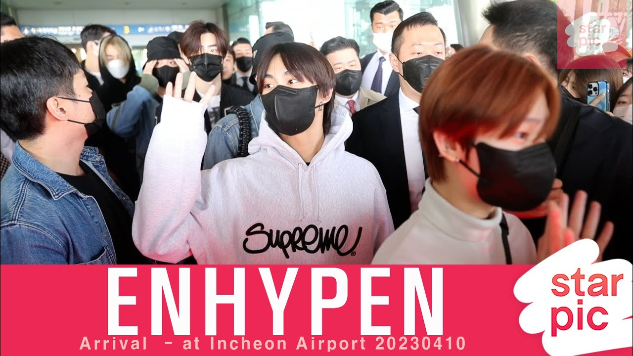 엔하이픈 '비주얼 천재들의 입국현장!' [STARPIC] / ENHYPEN Arrival  - at  Incheon Airport 20230410