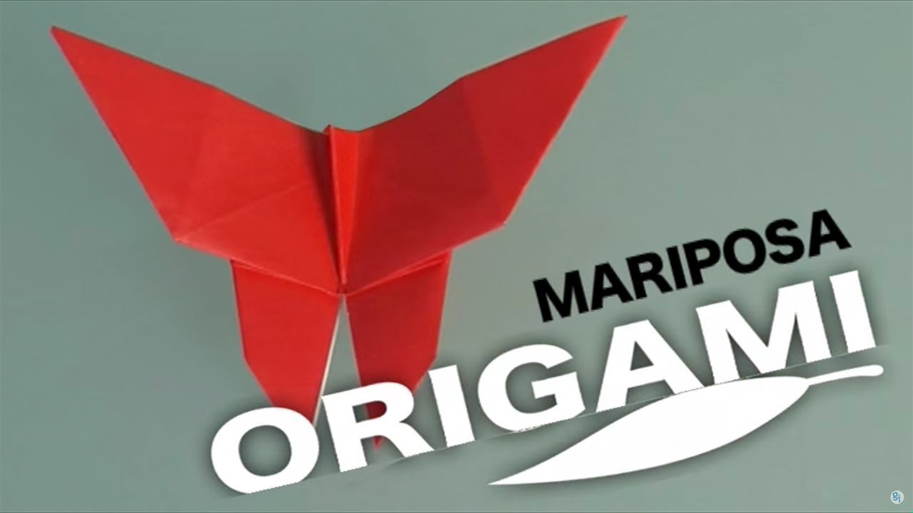 Cómo hacer una mariposa de papel. Origami