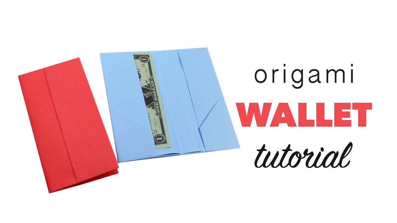 Easy Origami Wallet Tutorial - DIY - Paper Kawaii