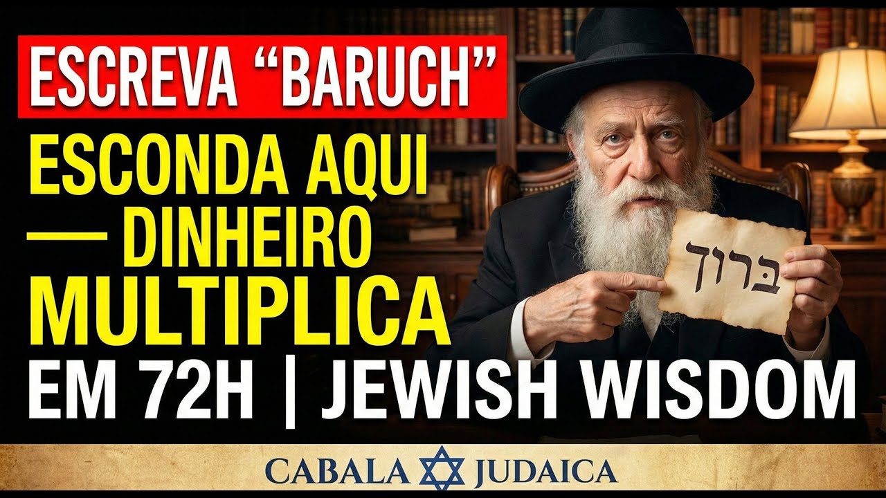Escreva “BARUCH” (ברוך) num papel e esconda aqui — dinheiro multiplica em 72h | Jewish Wisdom