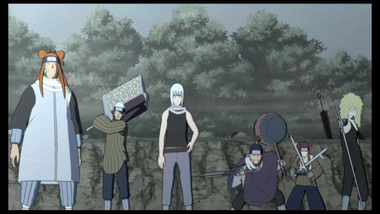 Майто Гай, Ли и Сакура против предыдущих семи ниндзя-мечников - Naruto Shippuden Storm 3