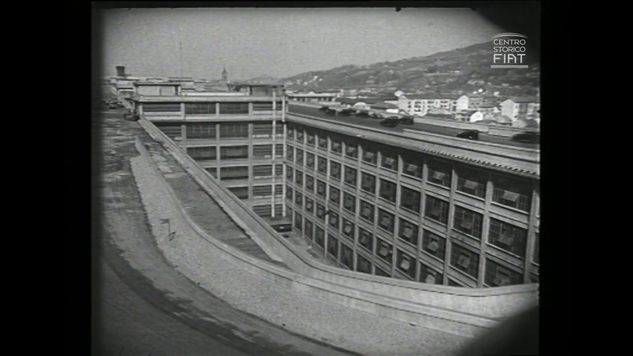 Amazing classic film of the Fiat Lingotto factory with the roof-top test track