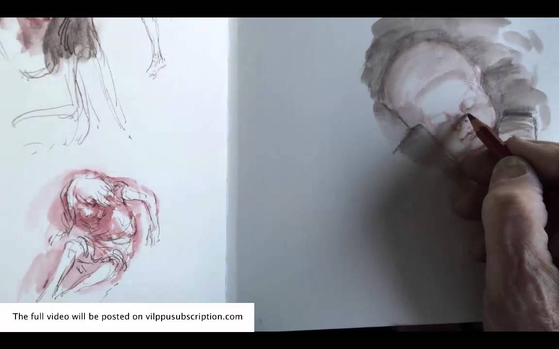 Vilppu drawing sleeping grandson