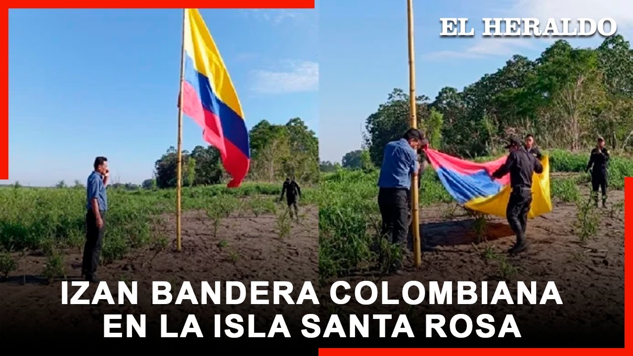 Tensión entre Colombia y Perú:Daniel Quintero fue quien izó bandera colombiana en la isla Santa Rosa