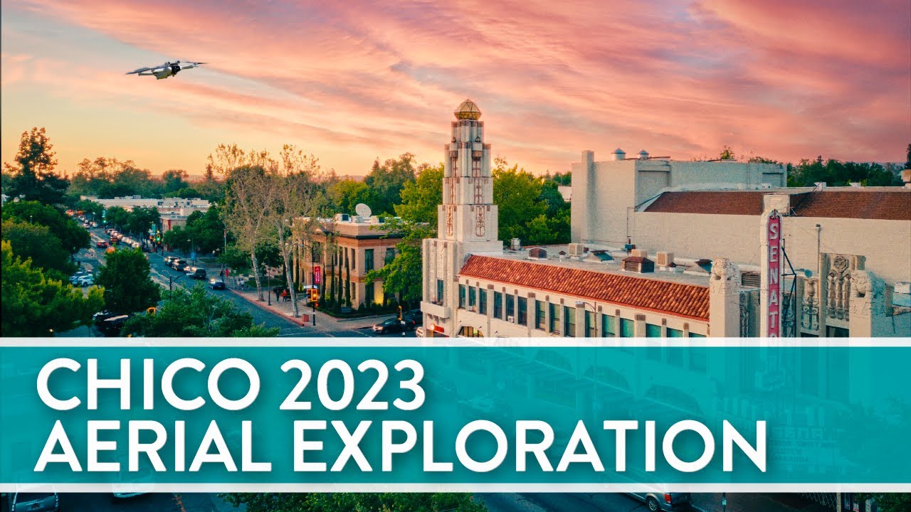 2023 Chico 4K Drone Stock Footage