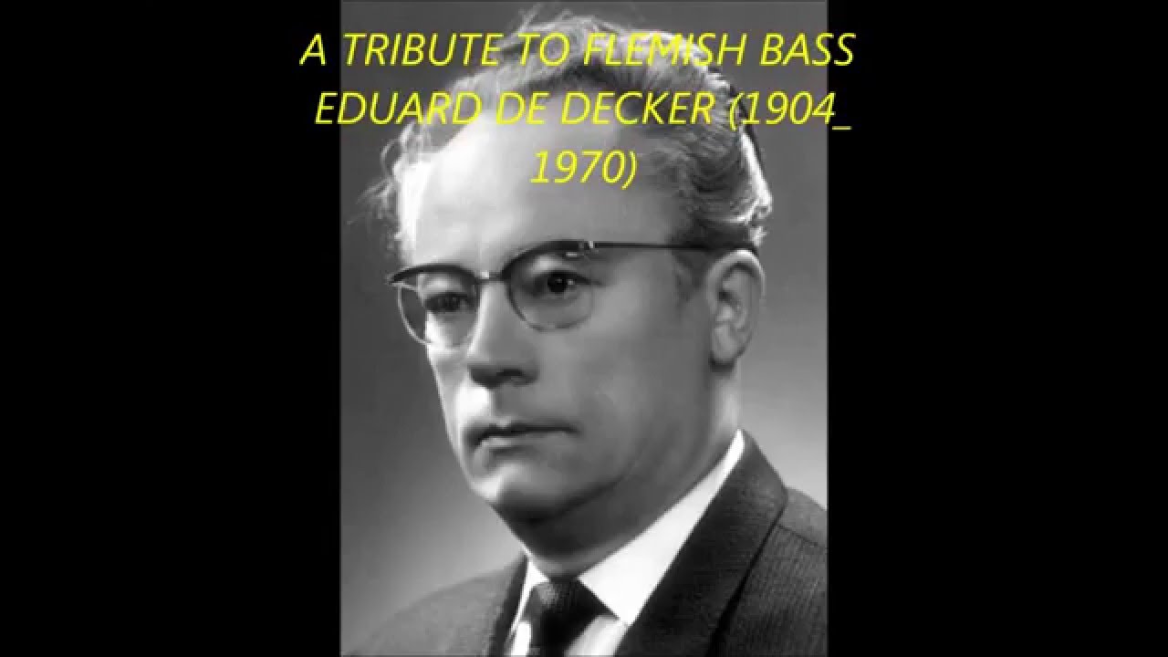 EDUARD DE DECKER (1904-1970) a tribute