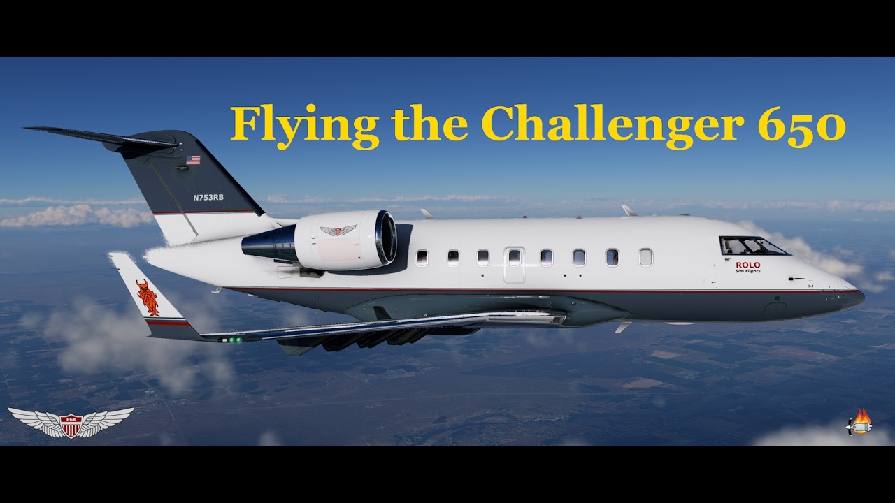 My flights on X-Plane: CL650 approach and landing at Hailey . #flightsimulator, #XPlane #Challenger