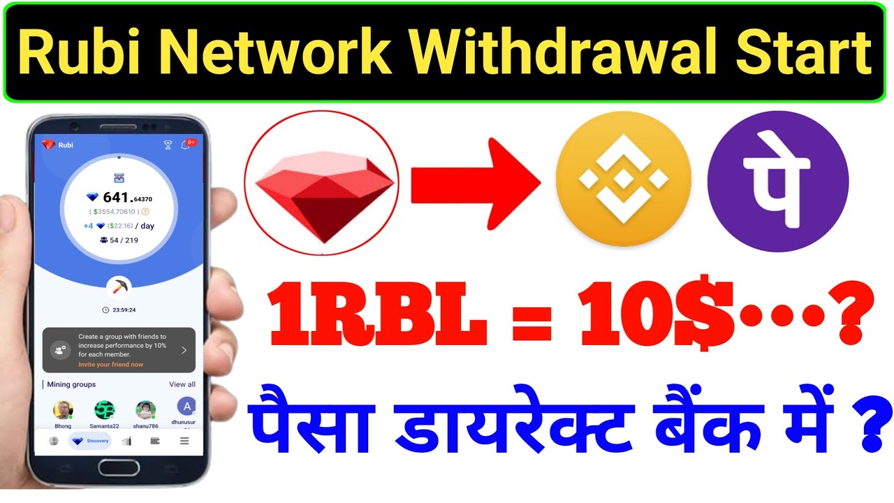 Rubi Withdrawal Process Start | Rubi Coin Withdrawal | Rubi Network Withdrawal Process | Rubi Coin