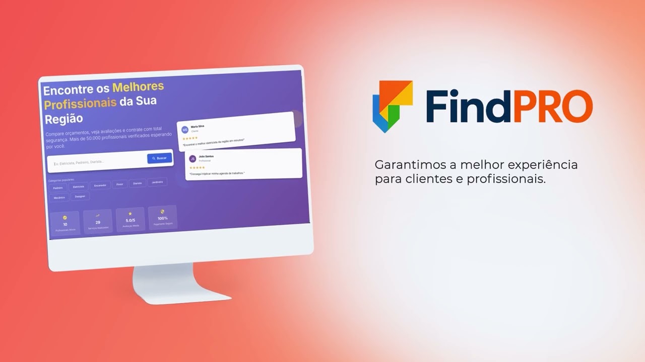 FindPRO: O jeito fácil e seguro de encontrar profissionais